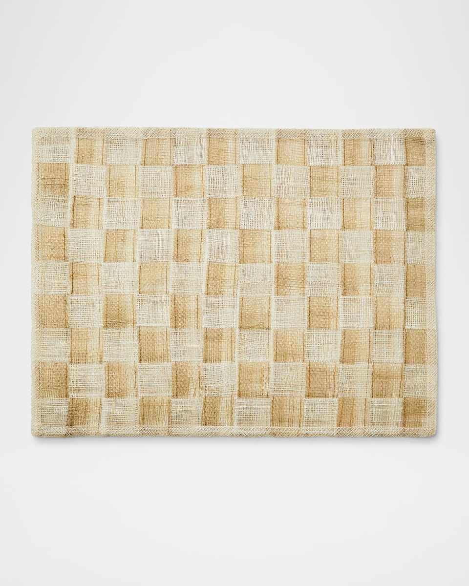 Flax Sinamay Placemats, Set of 4